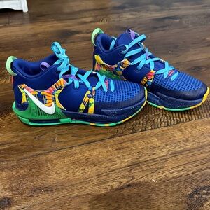 Nike Kids Sneakers - Blue with Multicolor Accents